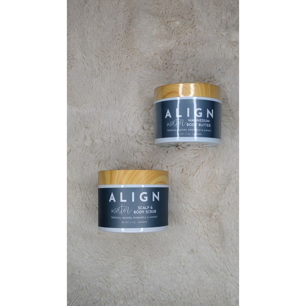 Align Body Butter Mangesium & Scalp and‎ Body Scrub BRAND NEW SET OF 2